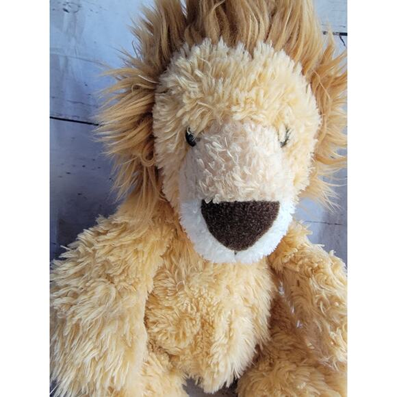 Aurora Tubbie Wubbies Lion Plush Stuffed Animal Tan Brown Soft Nose Sitting 10in - Picture 2 of 8